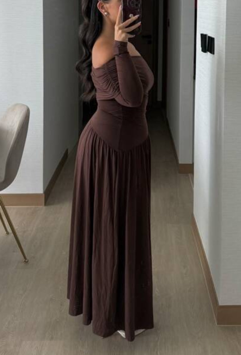 Vestido chocolate