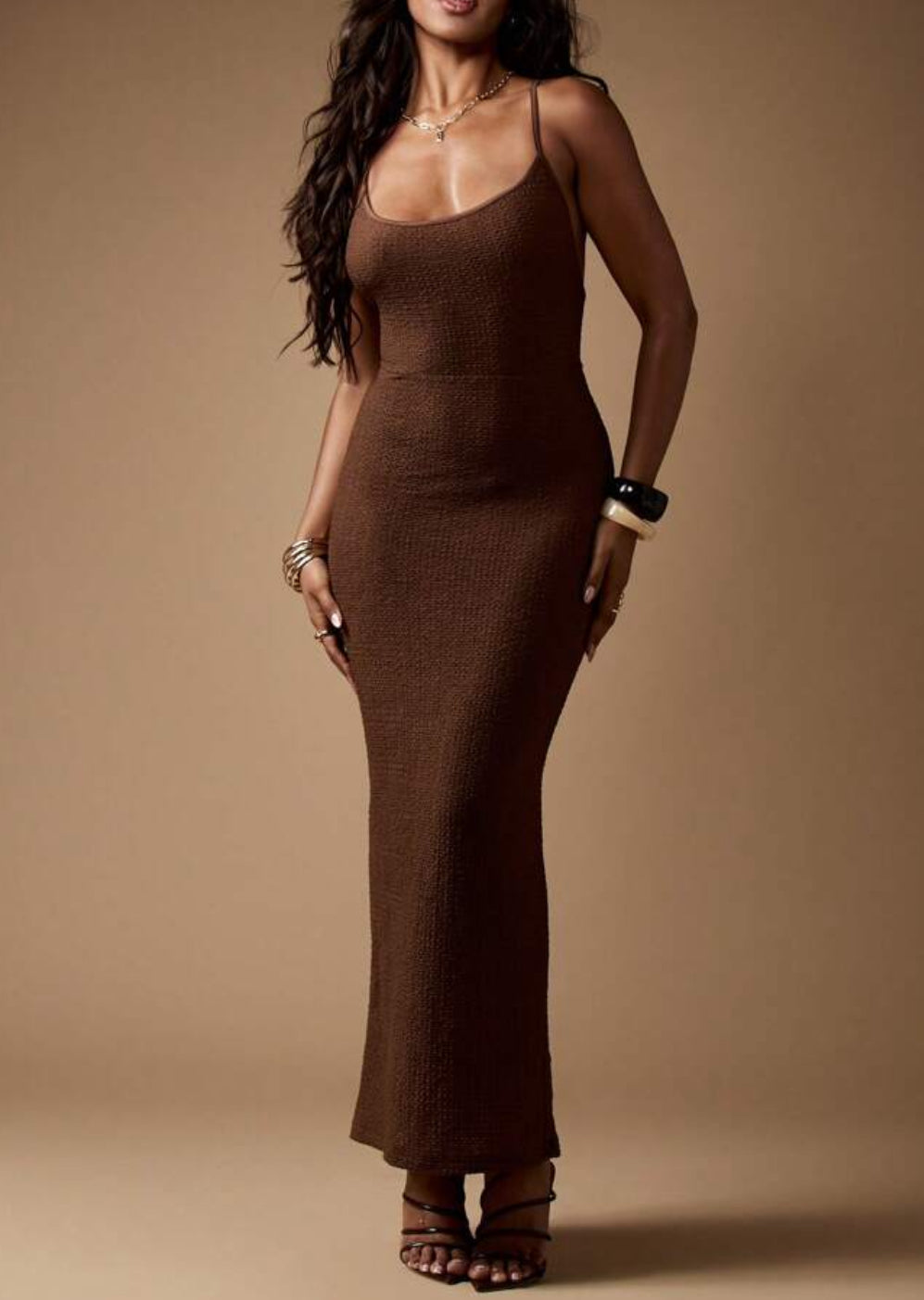 Vestido castanho