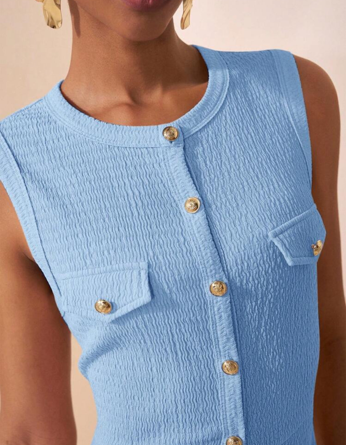 Vestido de verão azul