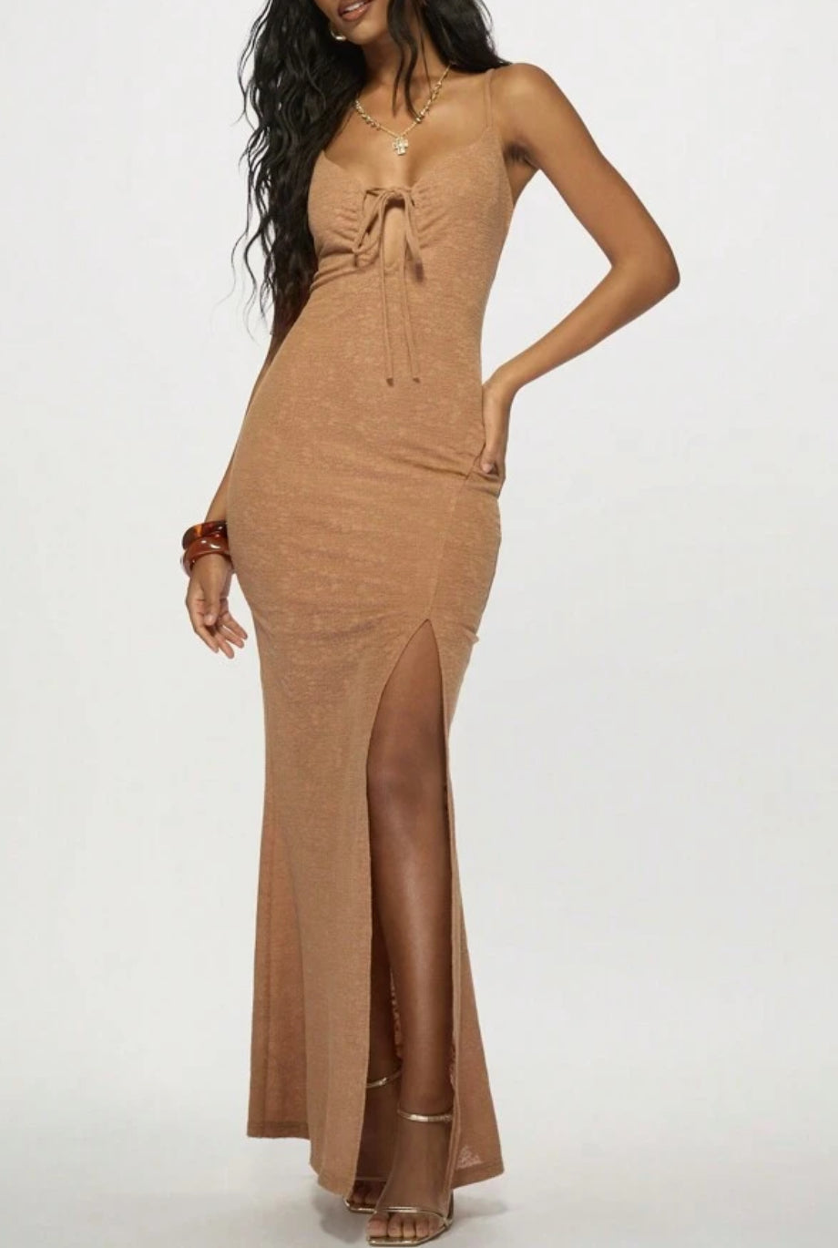 Vestido castanho