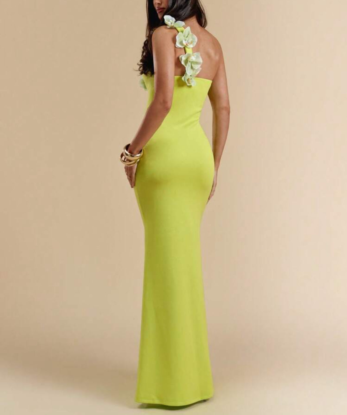 Vestido elegante verde