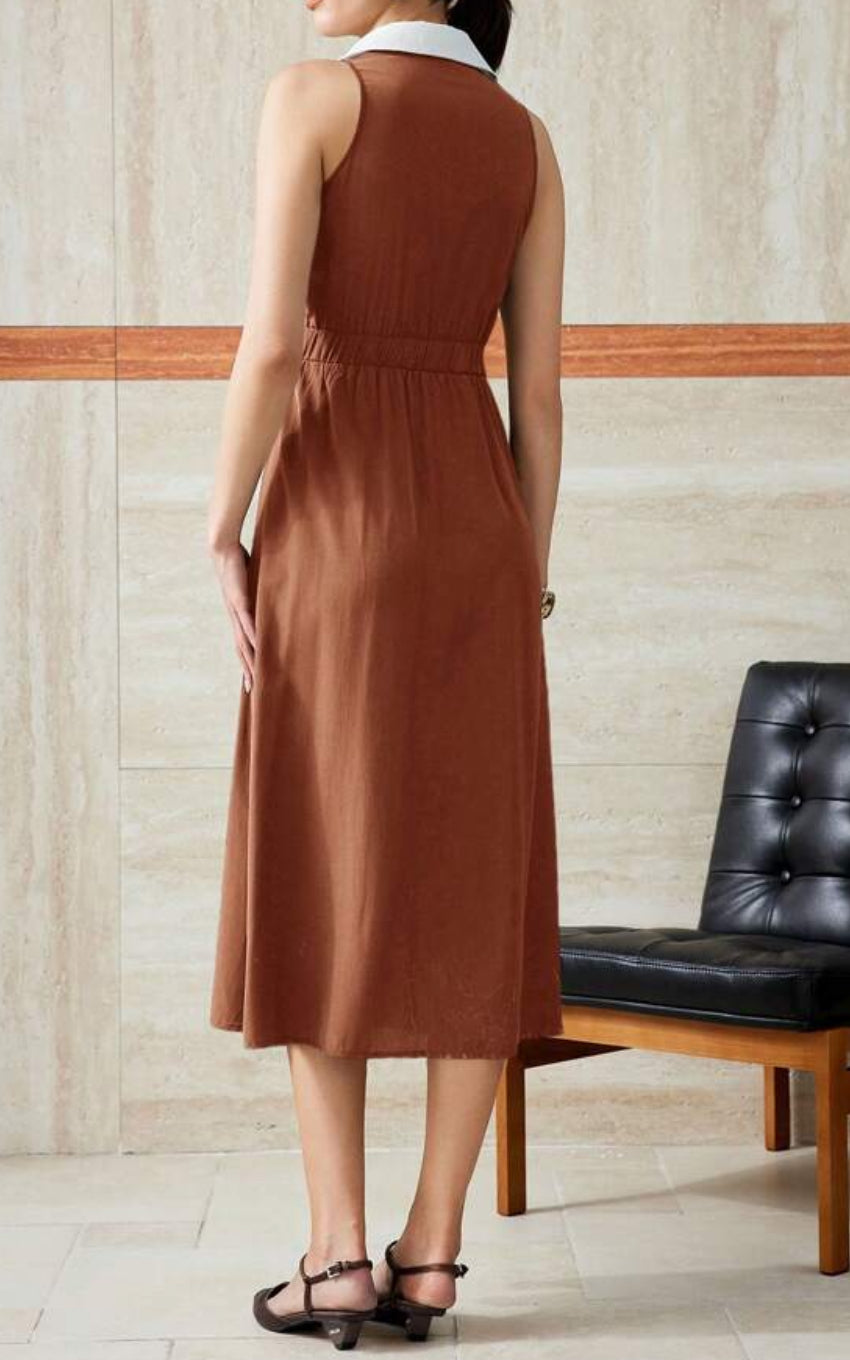 Vestido castanho