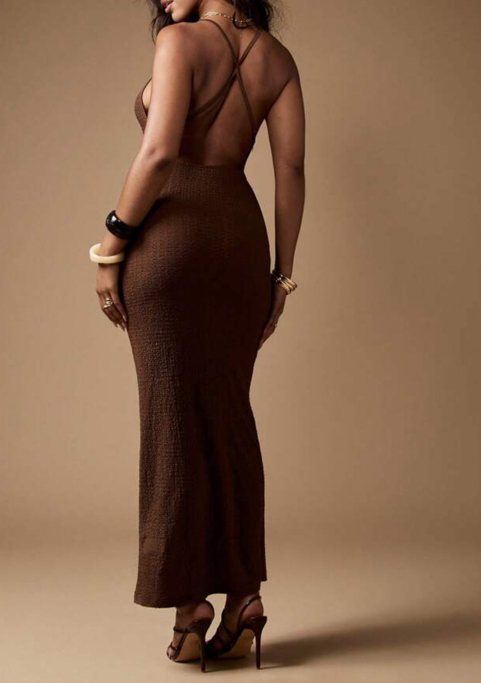 Vestido castanho