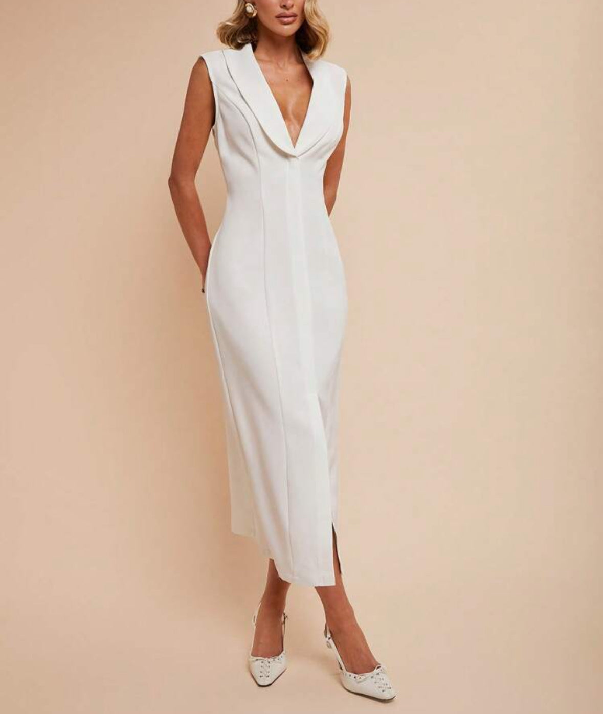 Vestido clássico branco