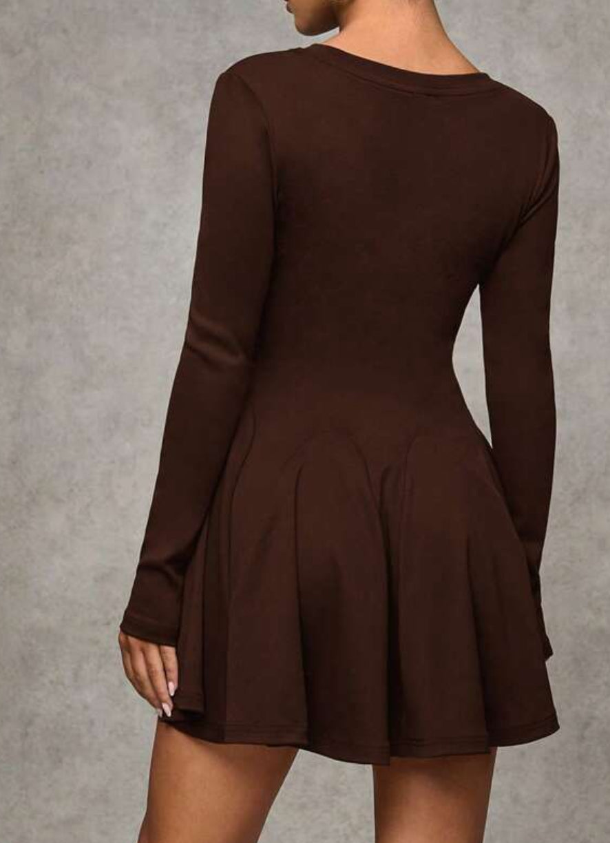 Vestido castanho