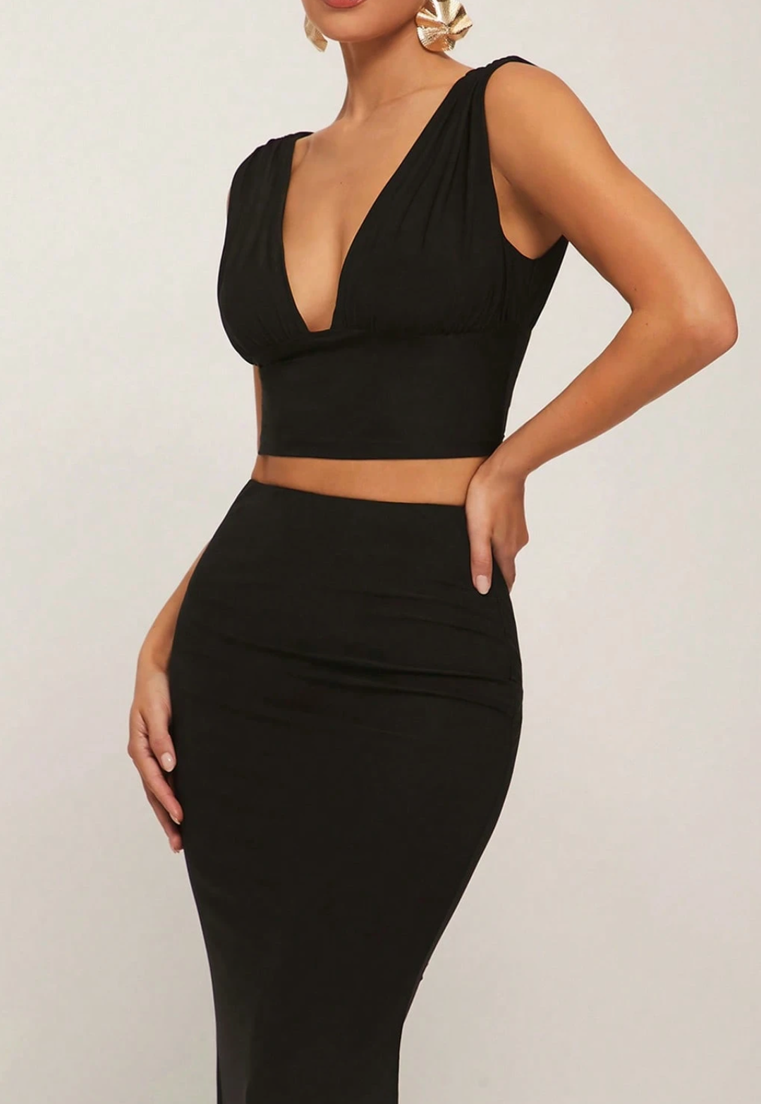 Conjunto preto elegante
