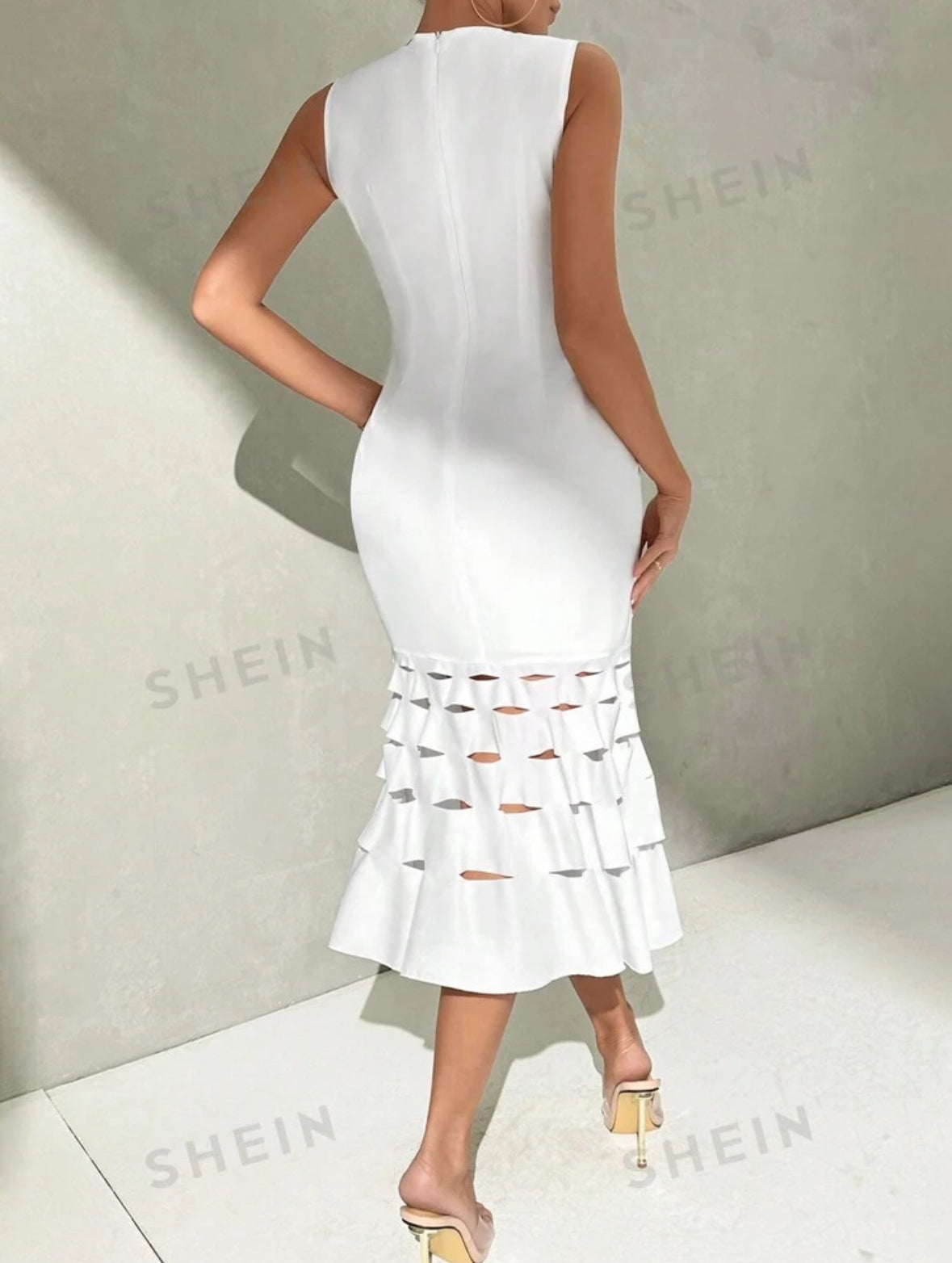 Vestido ocasional branco