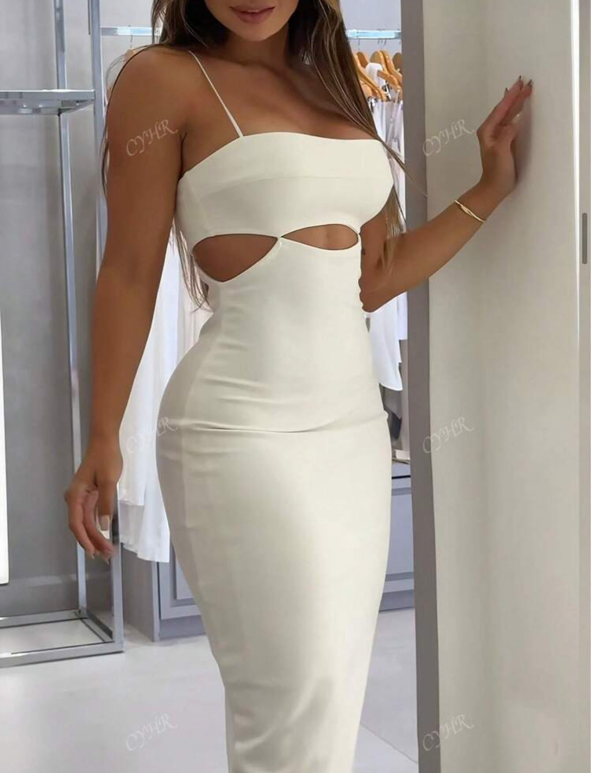 Vestido elegante branco
