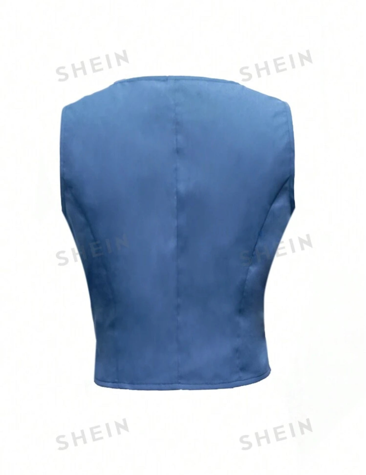 Colete casual azul
