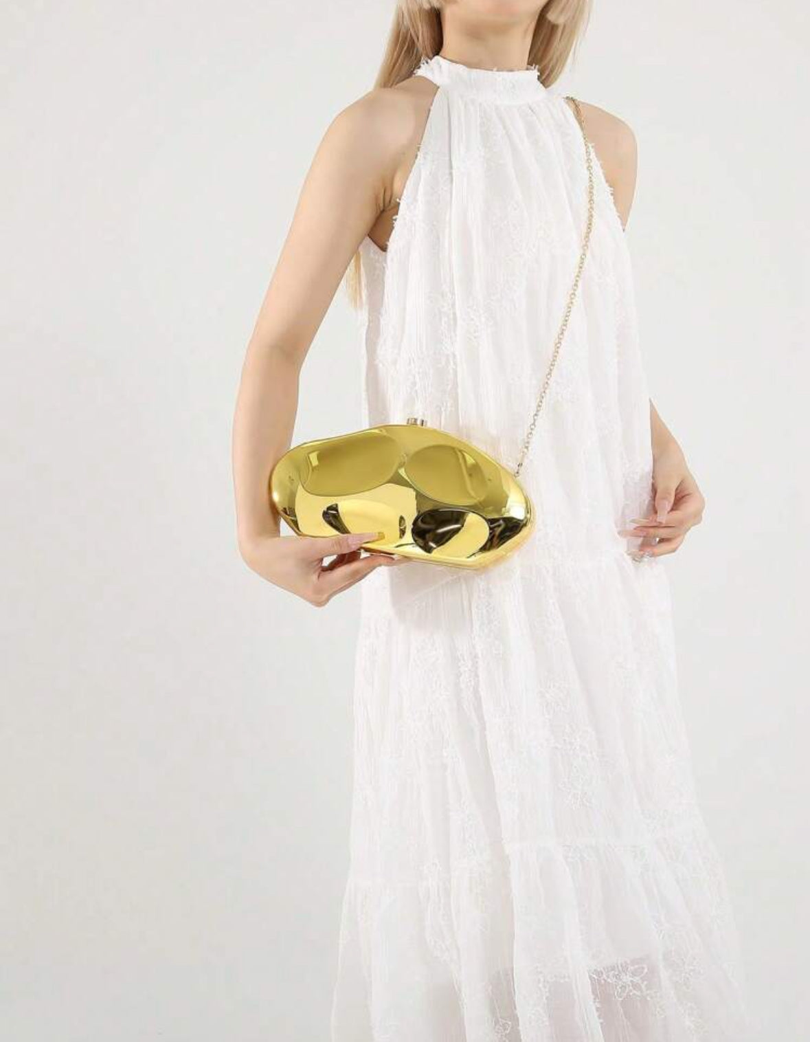 Bolsa elegante ouro