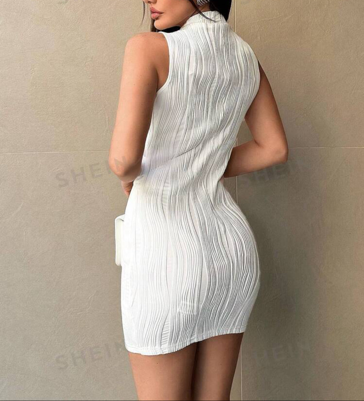 Vestido curto branco