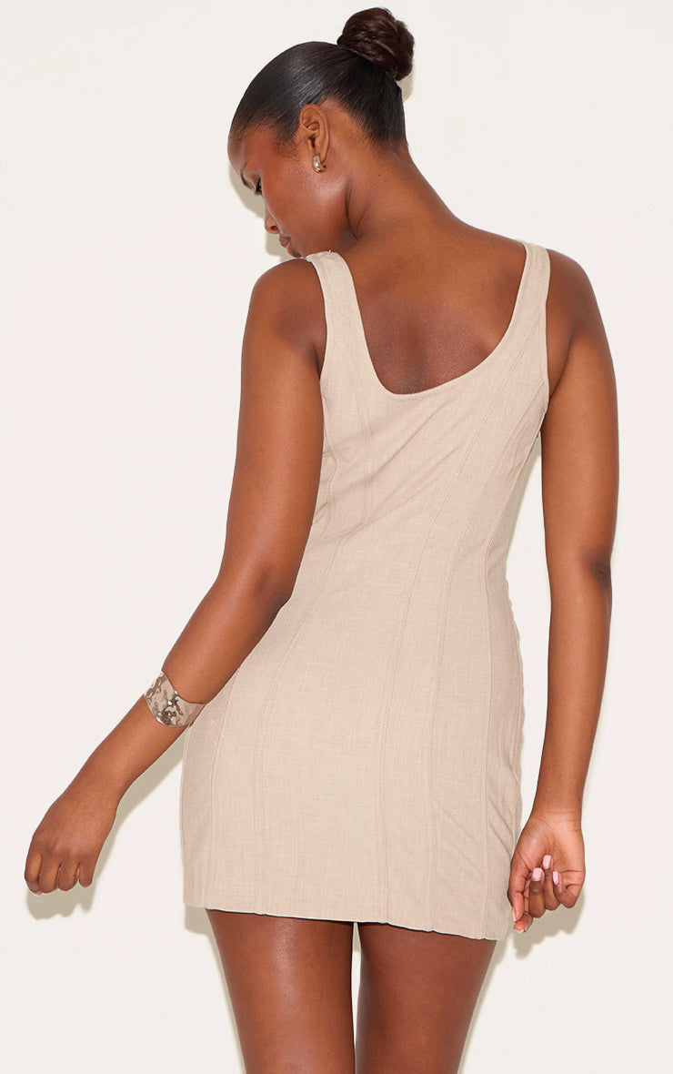 Vestido caquí