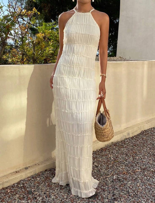 Vestido de verão bege
