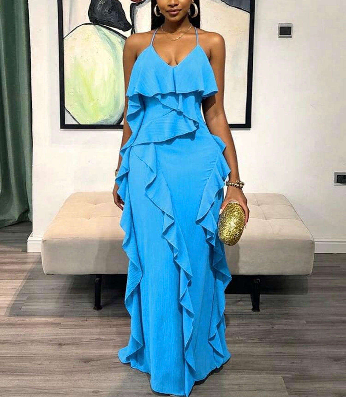 Vestido casual azul