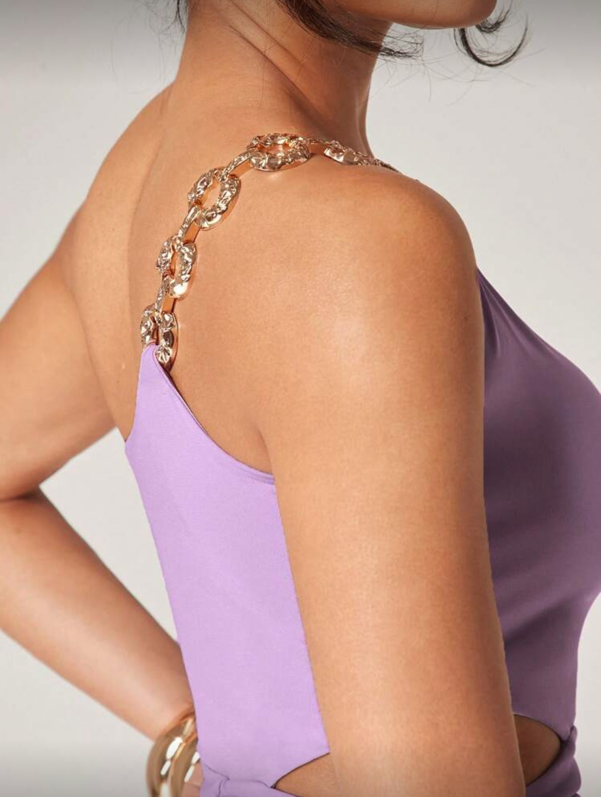 Vestido elegante roxo