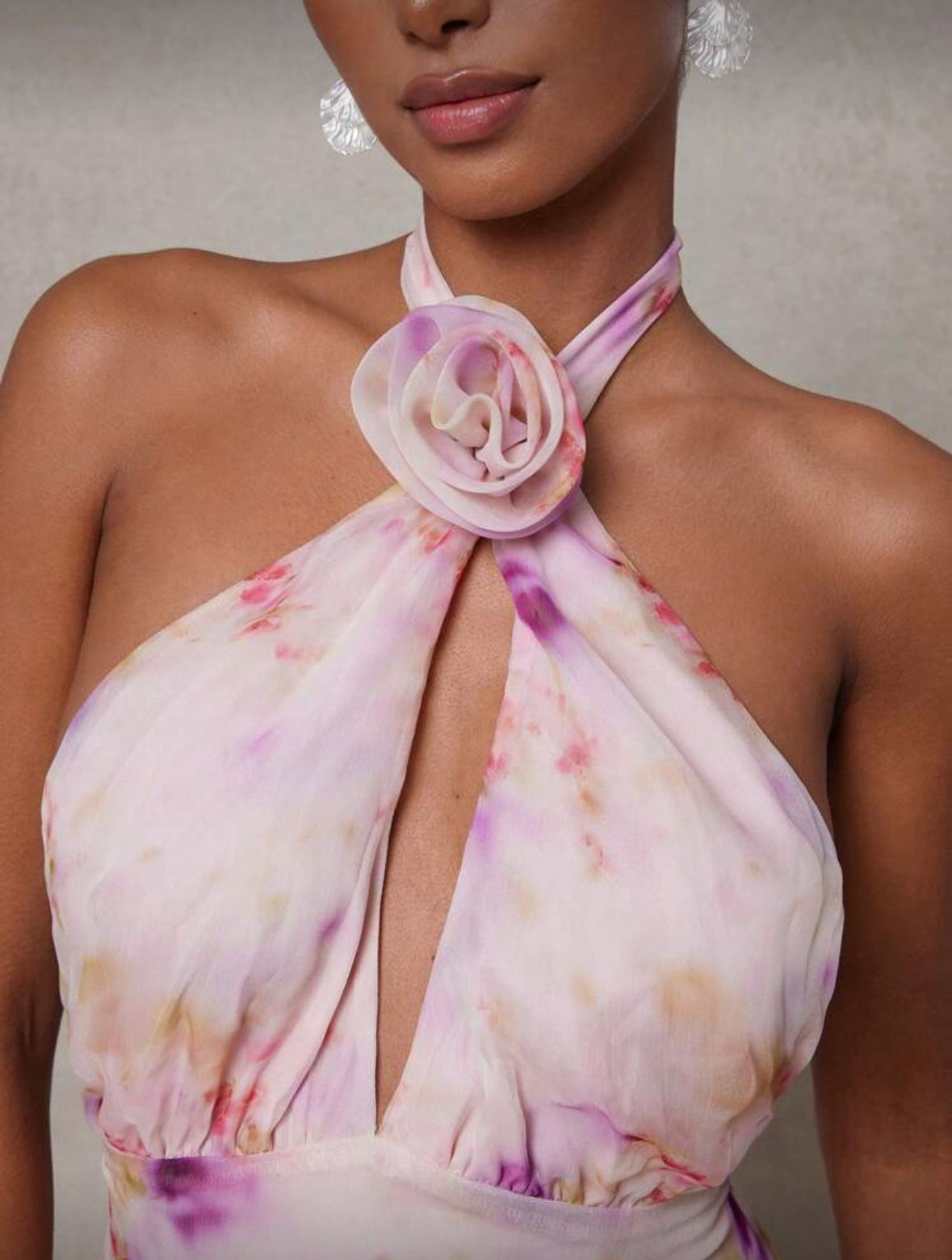 Vestido elegante floral