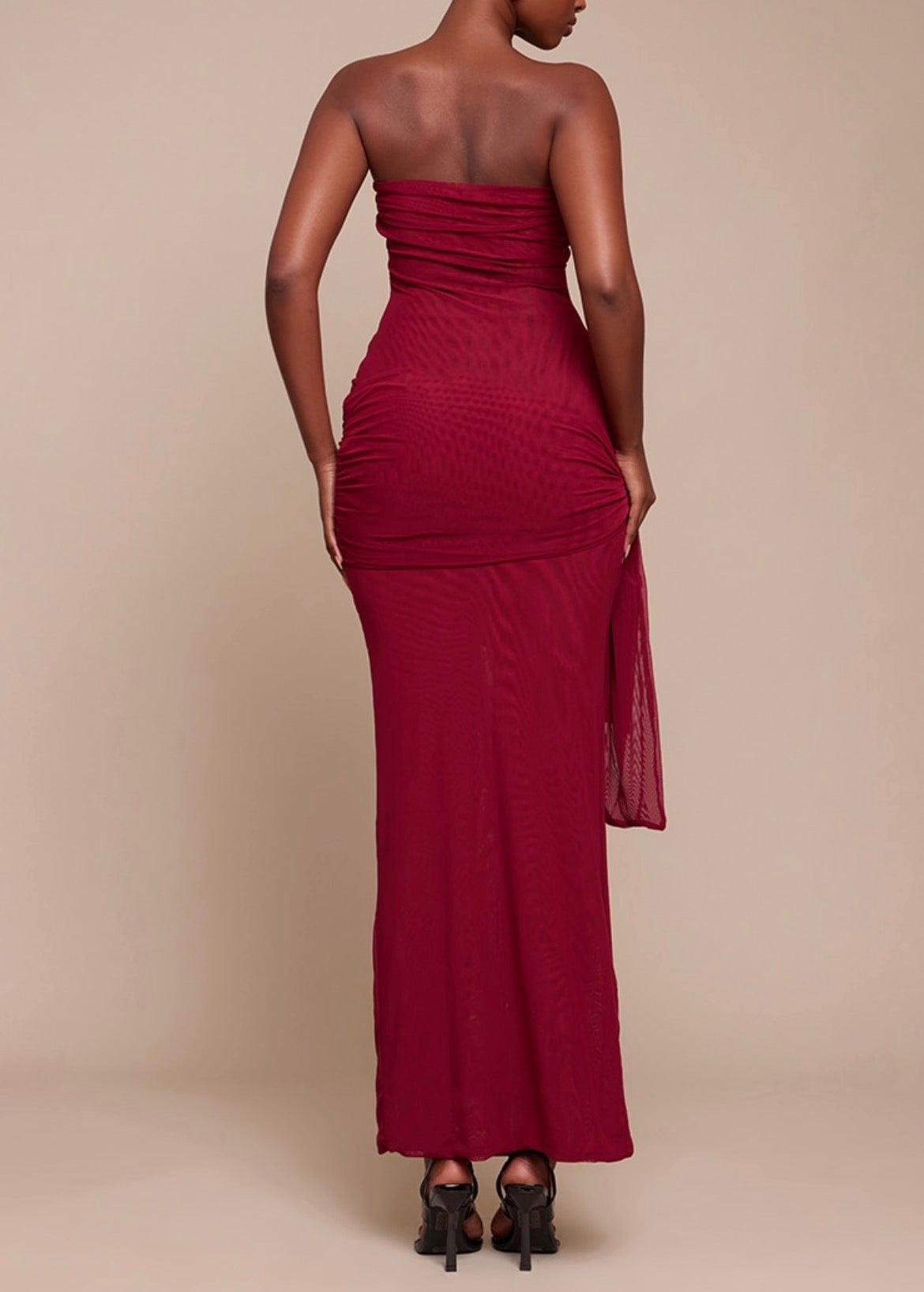 Vestido vermelho elegante