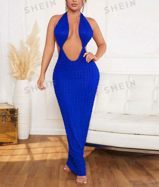 Vestido sexy azul