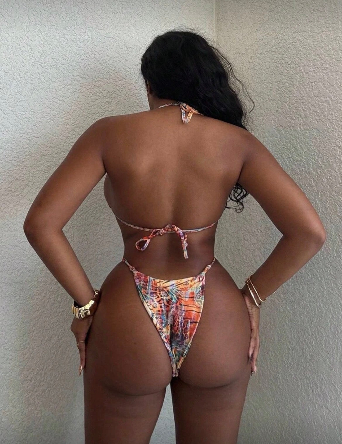 Fato de banho multicolor