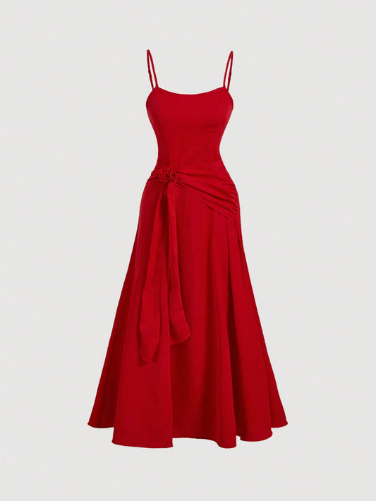 Vestido elegante vermelho