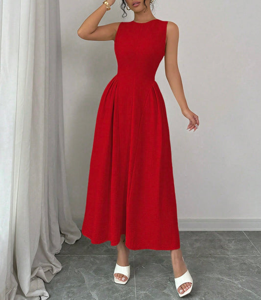 Vestido casual vermelho