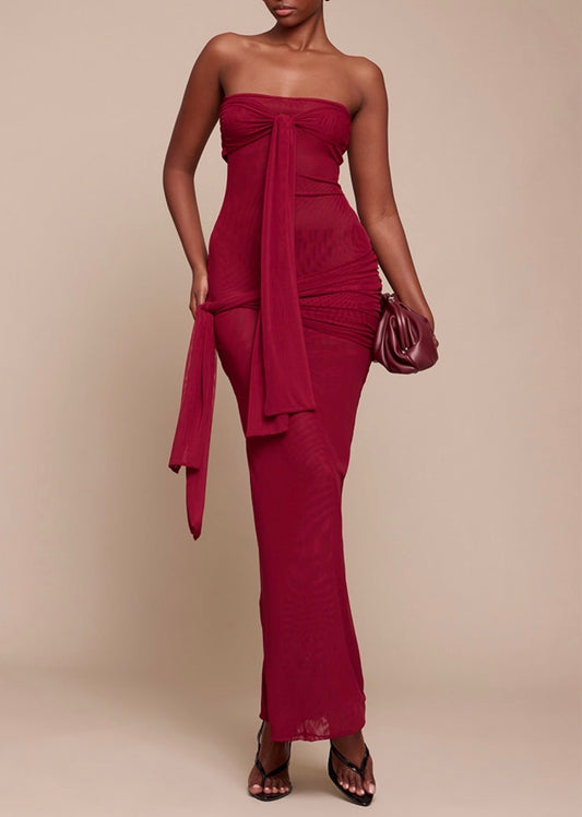 Vestido vermelho elegante