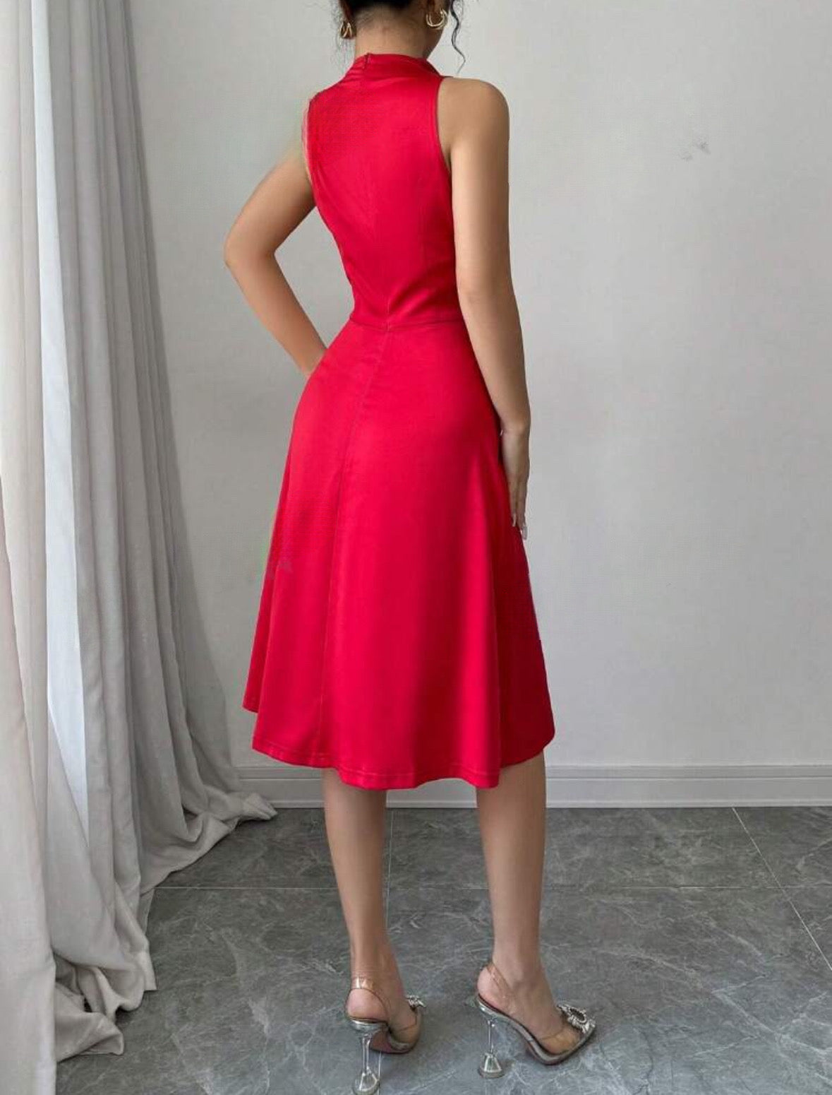 Vestido elegante vermelho