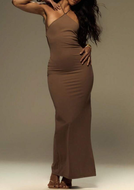 Vestido castanho