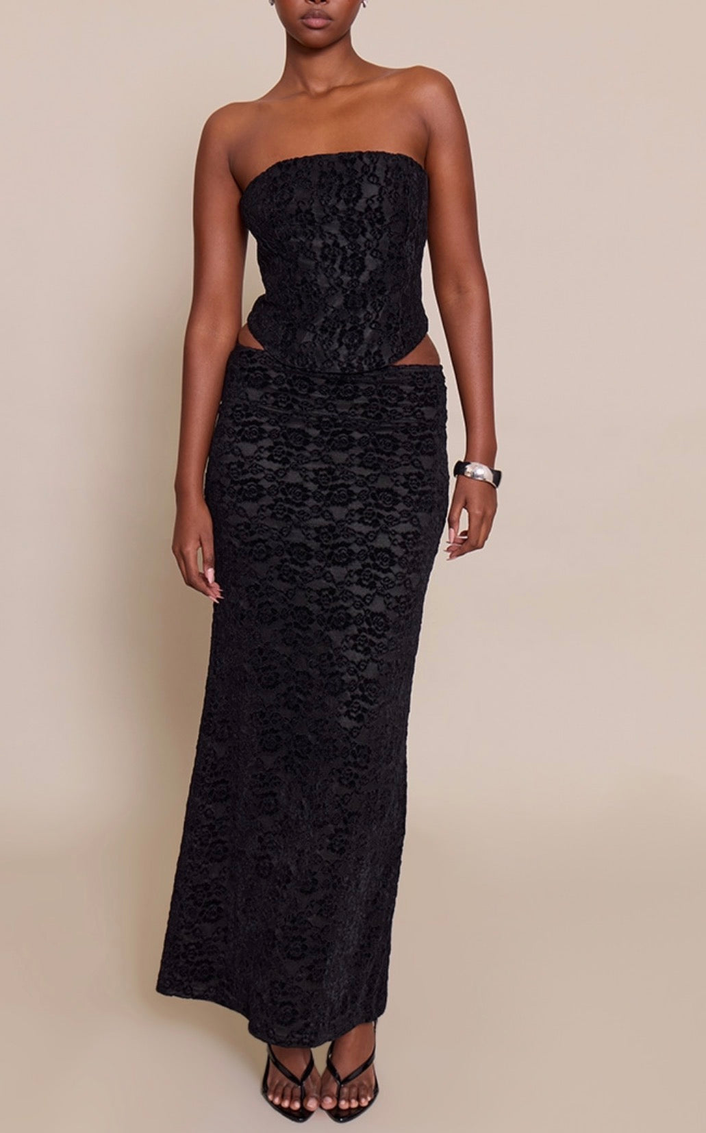 Conjunto preto elegante