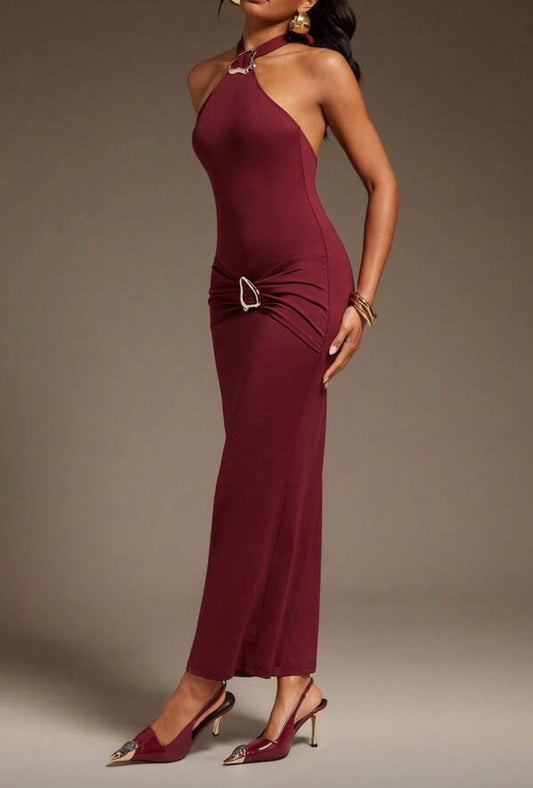 Vestido cor de vinho