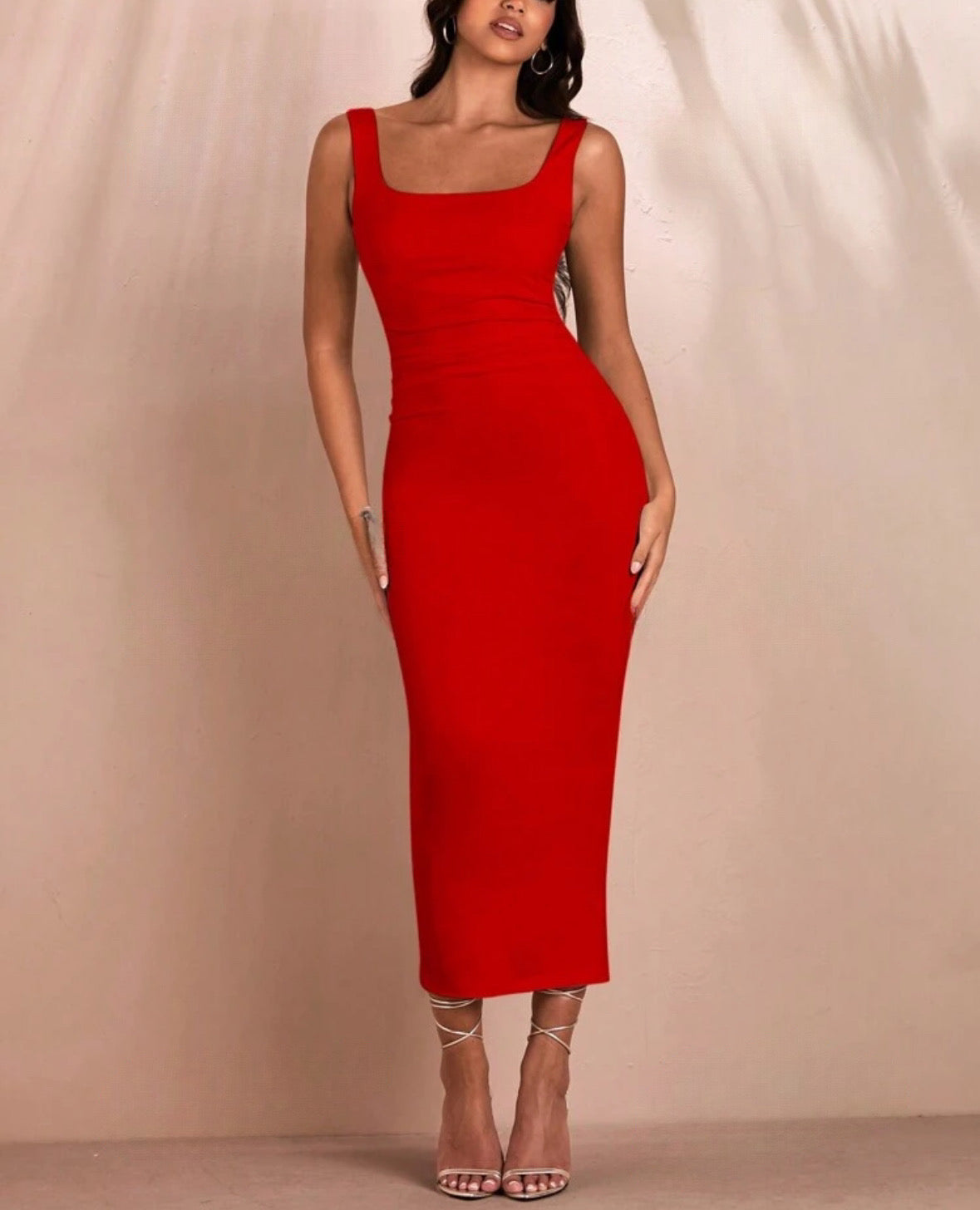 Vestido bodycon vermelho