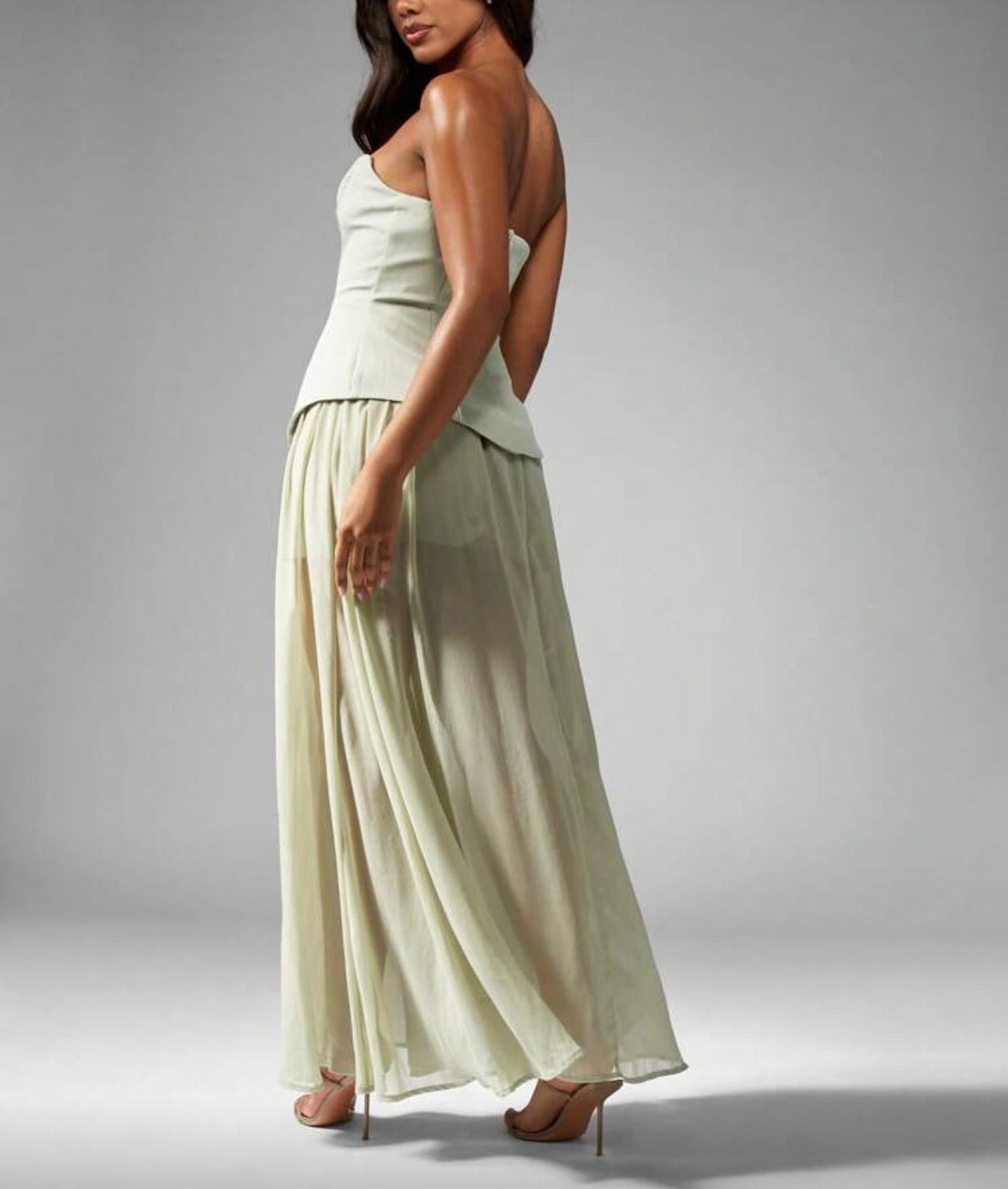 Vestido ocasional verde