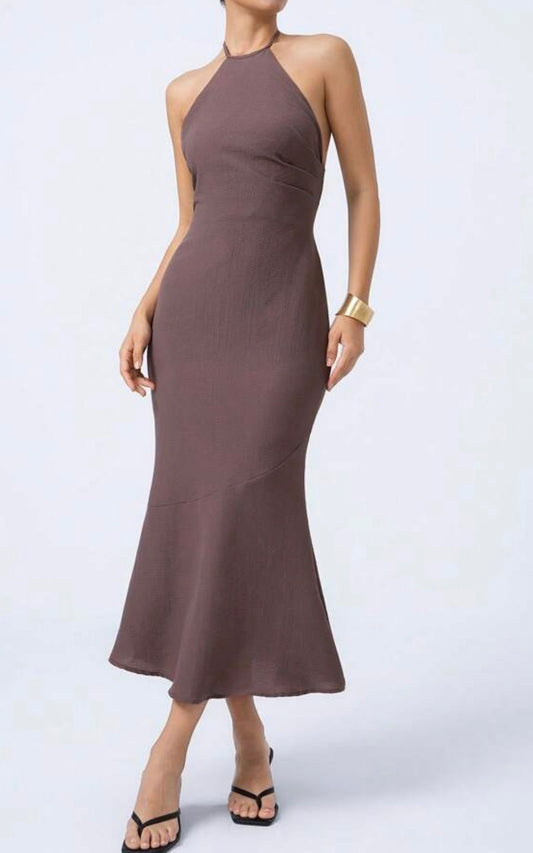 Vestido castanho