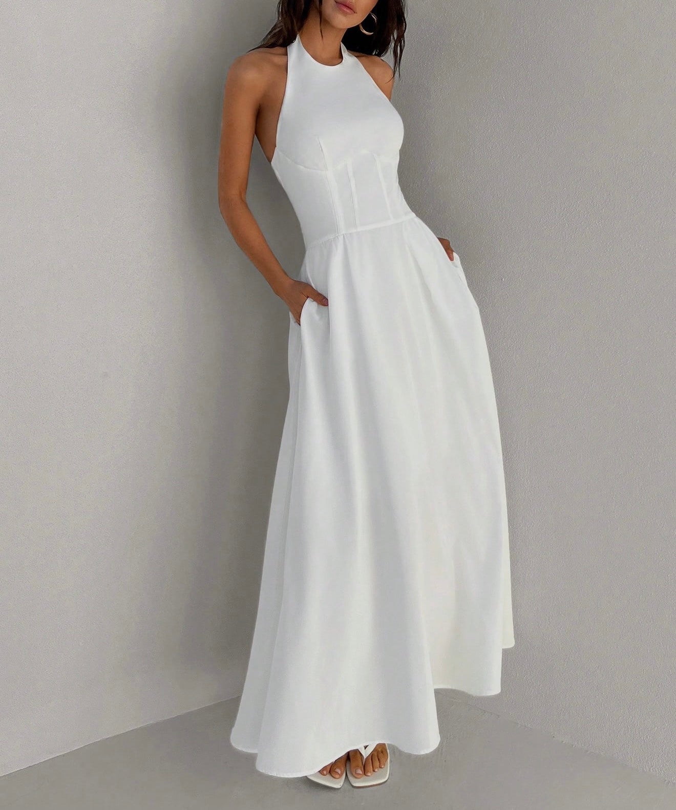 Vestido longo branco