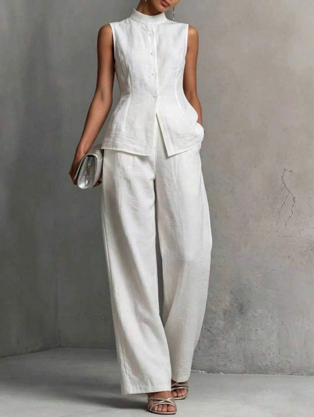Conjunto casual branco