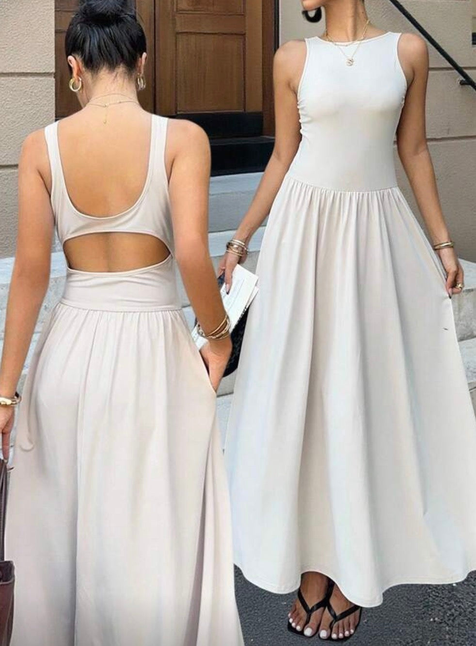 Vestido bege