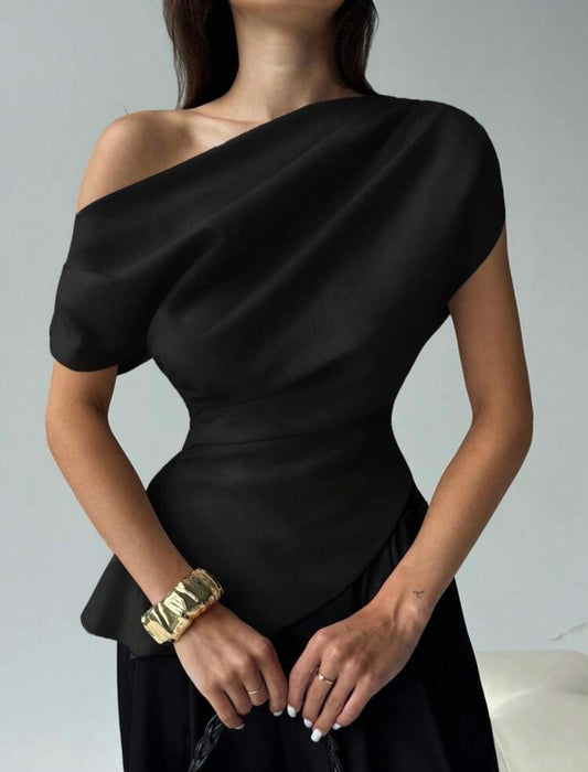Blusa versátil preta