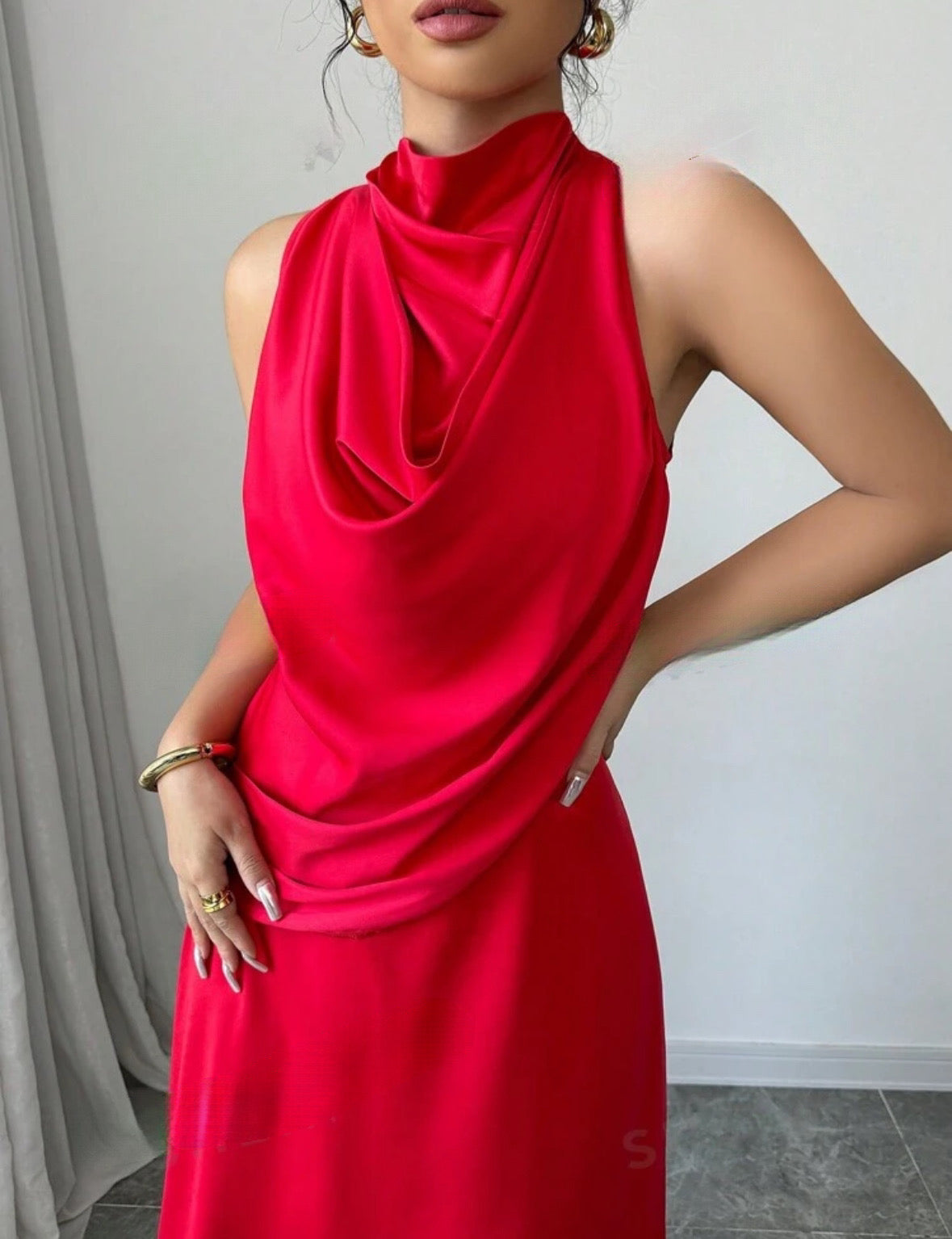 Vestido elegante vermelho