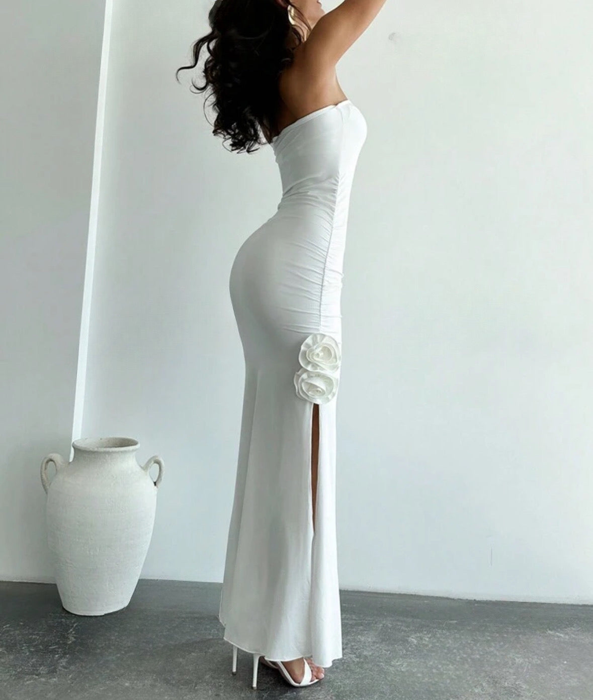 Vestido elegante branco