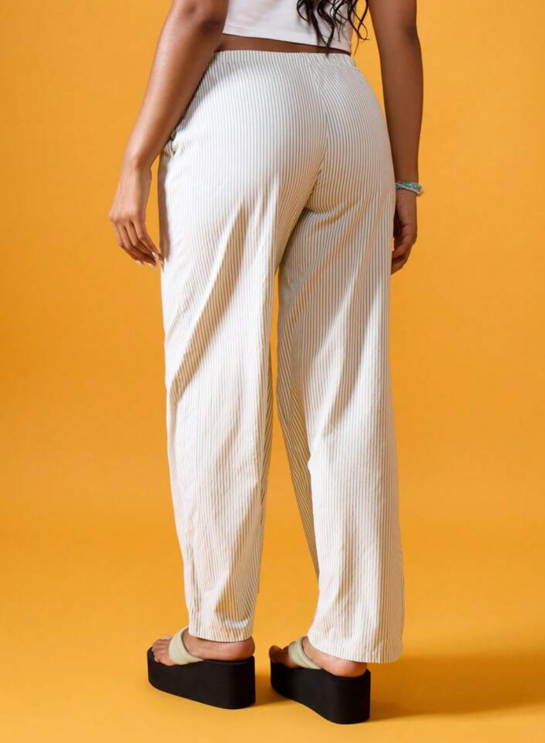 Calça listrada