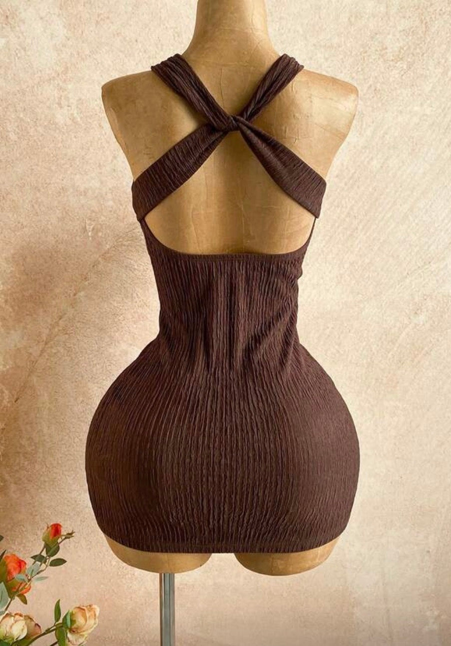 Vestido castanho