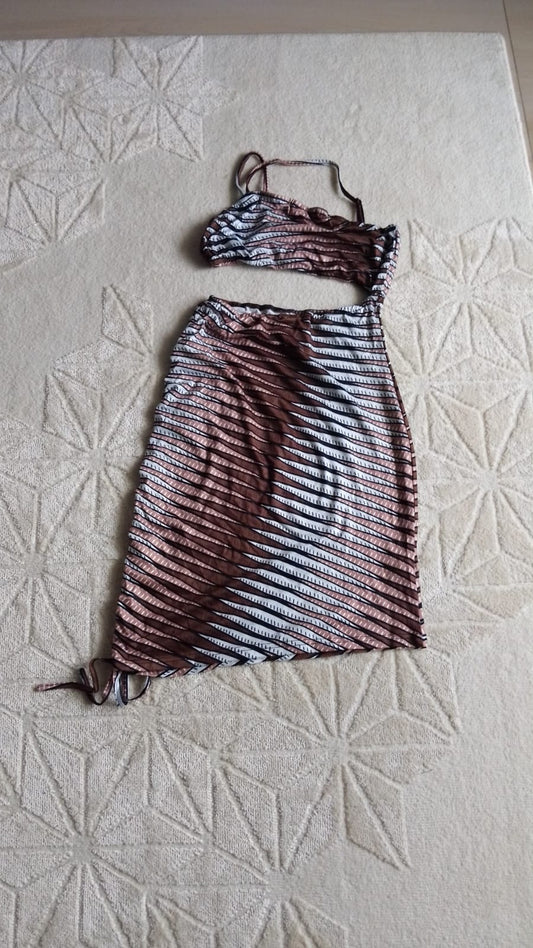 Vestido multicolorido