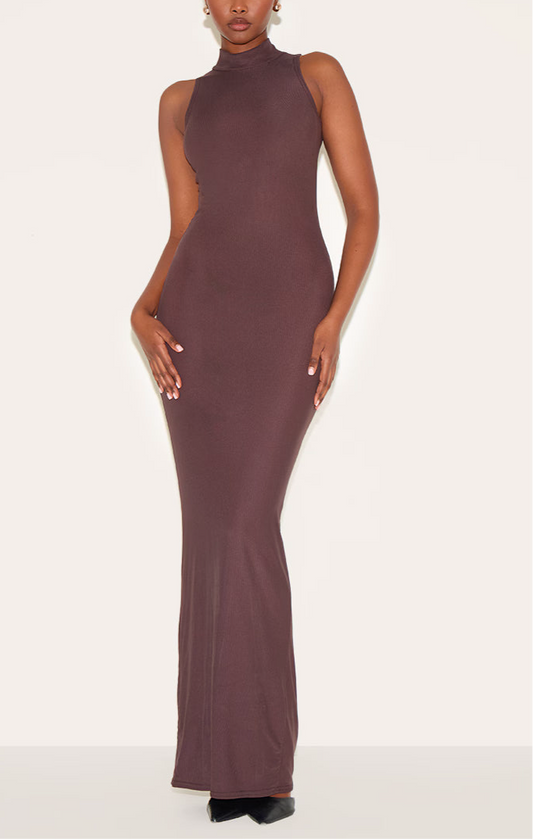 Vestido castanho