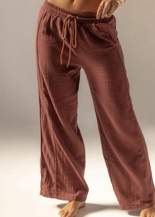 Calça castanho chocolate