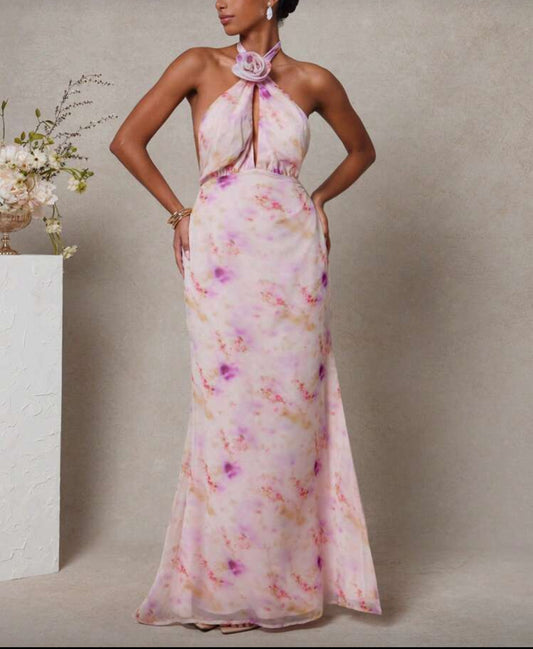 Vestido elegante floral