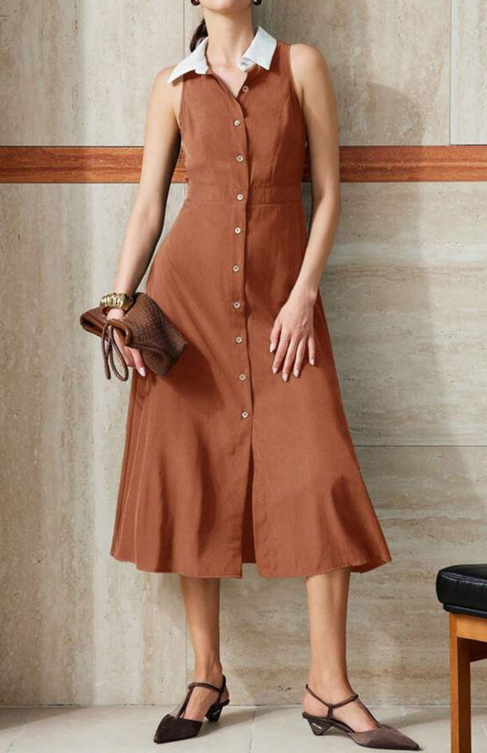 Vestido castanho