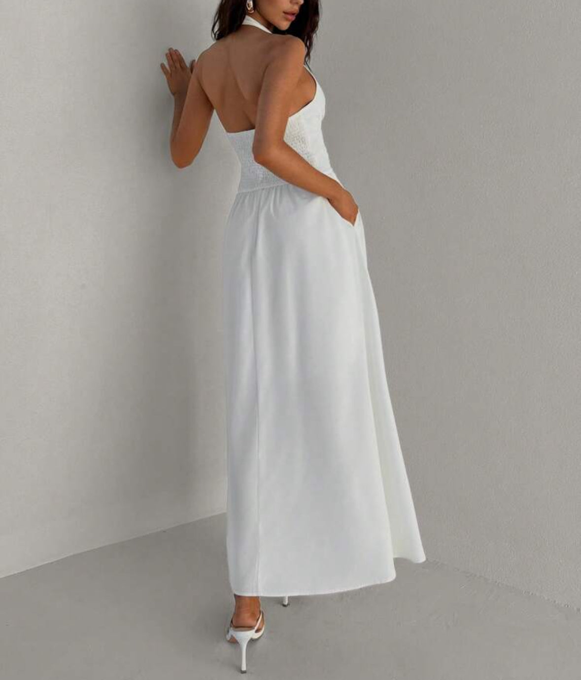 Vestido longo branco