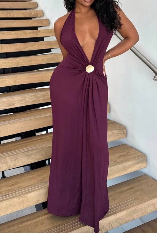 Vestido cor de vinho