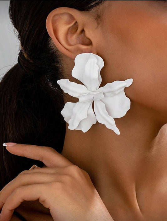 Brincos flor tropical