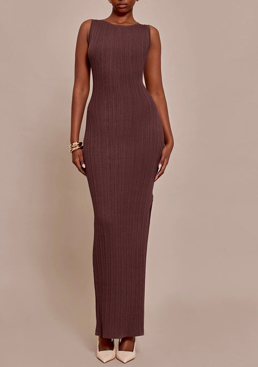 Vestido castanho